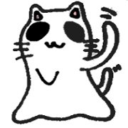 daily lifes conversation of a white cat